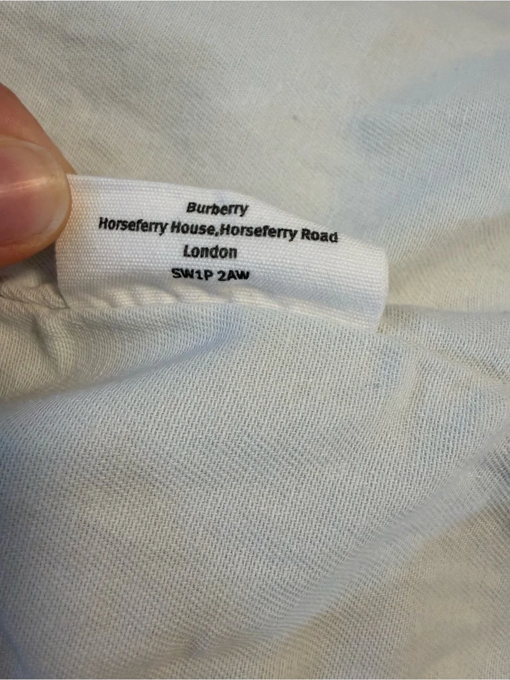 Burberry authentic garment